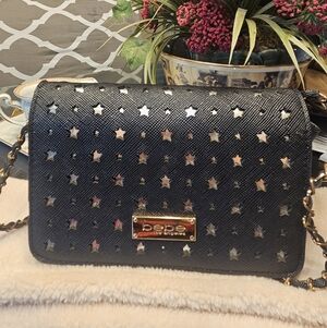 Bebe Black Star Cutout Women's Bag
